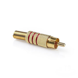 NEDIS CAGP24900RD RCA Connector RCA Male - 10 pieces Red