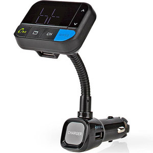NEDIS CATR102BK Car FM Transmitter Bluetooth Bass Boost MicroSD Card Slot Hands-  (hot weekends - ULTIMATE OFFERS)