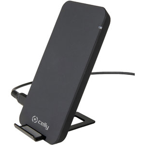 CELLY WLFASTSTANDBK Wireless Charger Stand Fast Qi Pad 10W Μαύρο  (hot weekends - ULTIMATE OFFERS)
