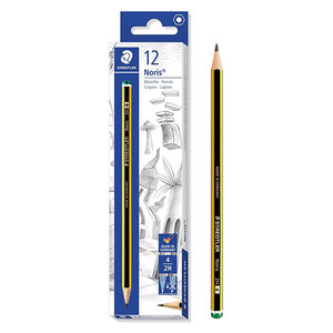 STAEDTLER ξύλινο μολύβι Noris 120-4, εξάγωνο, 2Η4, 12τμχ