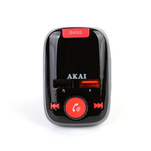 Akai FMT-74BT FM transmitter με Hands Free, φορτιστή αυτοκινήτου, Bluetooth, Aux-In / Out, micro SD, και 2 USB