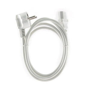 CABLEXPERT POWER CORD C13 VDE APPROVED WHITE 1,8m