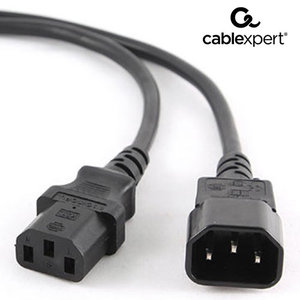 CABLEXPERT POWER CORD C13 TO C14 1,8M
