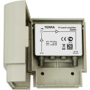 TERRA AB003 Amplifier 20 dB gain UHF masthead amplifier, interstage 10 dB gain regulator