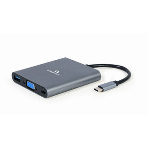 CABLEXPERT USB TYPE-C 6-IN-1 MULTI-PORT ADAPTER SPACE GREY