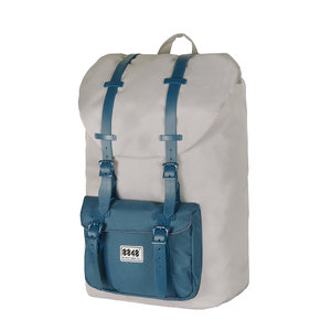 8848 TRAVEL BACKPACK 15,6' UNISEX WATERPROOF LIGHT GRAY WITH BLUE POCKET
