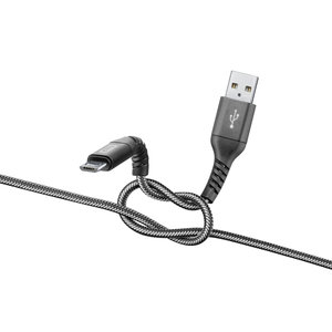 CELLULAR LINE 312670 USB Extreme Καλώδιο Συγχρονισμού και Φόρτισης microUSB (2m) Μαύρο