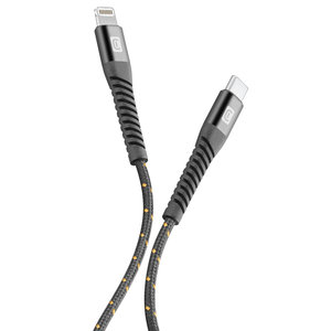 CELLULAR LINE 353192 USB-C Extreme Καλώδιο Συγχρονισμού και Φόρτισης Apple Lightning (2m) Μαύρο