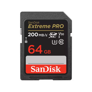 SanDisk Extreme PRO 64GB SDXC UHS-I + 2 years RescuePRO Deluxe