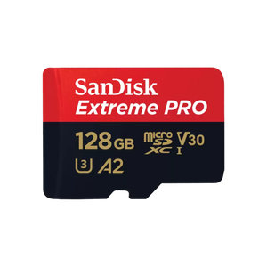 SanDisk Extreme PRO microSDXC 128GB + SD Adapter + 2 years RescuePRO Deluxe
