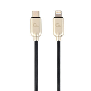 CABLEXPERT USB TYPE-C TO 8-PIN 18W CHARGING AND DATA CABLE 1M BLACK RETAIL PACK
