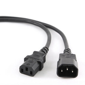 CABLEXPERT POWER CORD C13 TO C14 VDE APPROVED 1,8M