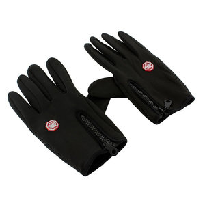 Γάντια ποδηλασίας BQ19H για οθόνη αφής, αντιολισθητικά, L, μαύρα