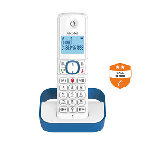 Ασύρματο τηλέφωνο  με δυνατότητα αποκλεισμού κλήσεων F860 EU μπλε
