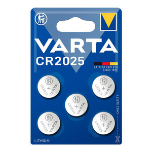 VARTA μπαταρία λιθίου CR2025, 3V, 5τμχ