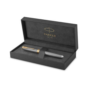 Πένα PARKER Sonnet Premium Cisele Silver GT Fountain Pen (Fine) 18K