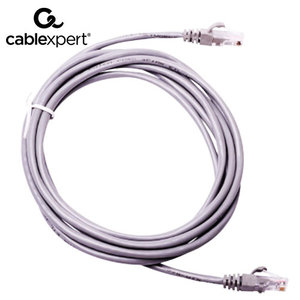 CABLEXPERT CAT5 UTP CABLE PATCH CORD MOLDED STRAIN RELIEF 50u PLUGS GREY 7,5M