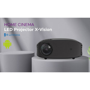 PPOWERTECH LED βιντεοπροβολέας X-Vision, 1080p WiFi, Dolby Audio, Android