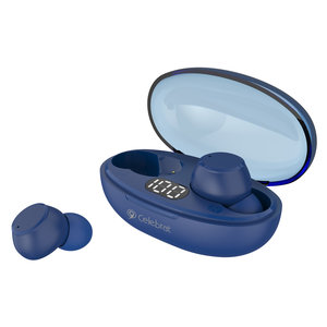 CELEBRAT earphones με θήκη φόρτισης TWS-W32, True Wireless, μπλε