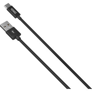 YENKEE YCU 301 BK Καλώδιο Φόρτισης/Δεδομένων USB σε Type C, 1m Μαύρο