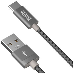 YENKEE YCU 301 GY Καλώδιο Φόρτισης/Δεδομένων USB σε Type C, 1m Γκρι