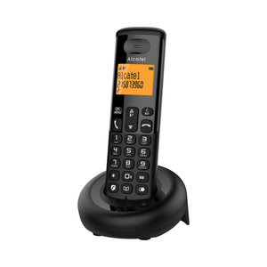 Ασύρματο  τηλέφωνο με δυνατότητα αποκλεισμού κλήσεων E160 EWE μαύρο