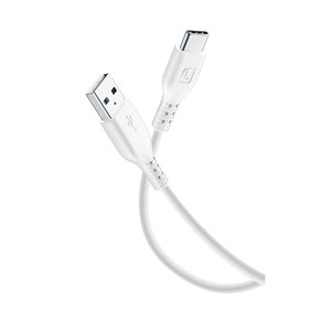 CELLULAR LINE 295737 USB Καλώδιο Συγχρονισμού και Φόρτισης Type-A σε Type-C (2m) Λευκό