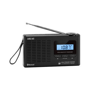 Akai APR-600 Φορητό ραδιόφωνο με Bluetooth, USB, micro SD, AM/FM και οθόνη