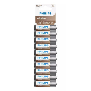 Philips LR6A20T/GRS Αλκαλικές μπαταρίες υψηλής απόδοσης 20τεμ ΑΑ