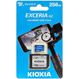 KIOXIA 4K MICRO SD 256GB WITH ADAPTER UHS I U3 V30