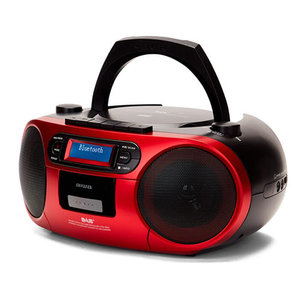 AIWA PORTABLE CD/MP3 PLAYER WITH DAB+ RED