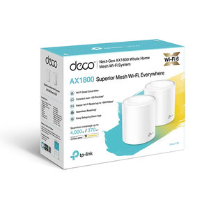 TP-Link Deco X20(2-pack) v3 AX1800 Whole Home Mesh Wi-Fi 6 System