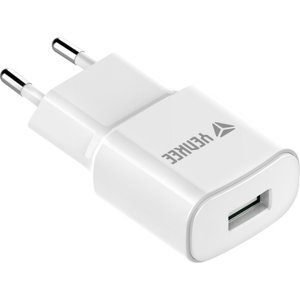 YENKEE YAC 2013WH USB Φορτιστής Κινητού 2,4Α, Λευκός