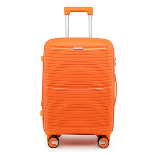 Βαλίτσα Μεγάλη Με Προέκταση AMBER Πορτοκαλί AM1006