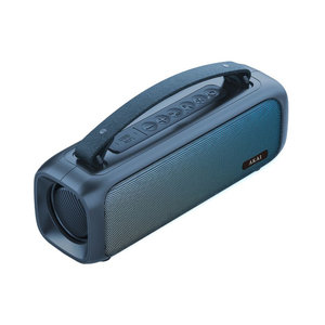 Akai ABTS-08BL Μπλε φορητό ηχείο Bluetooth με AWS, USB, AUX, FM, LED-8W RMS