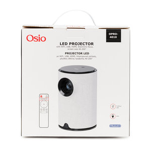 Osio OPRO-4010 Γκρι/Μαύρος Projector με λάμπα LED 1280*720p, 40-200″ με Βluetooth, USB, HDMI, Wifi, 150 ANSI LUM, ηλεκτρ. εστίαση και τηλεχειριστήριο-2*3W
