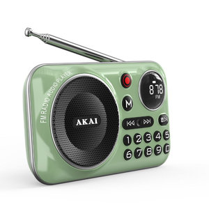 Akai APR-500 Φορητό ραδιόφωνο με Bluetooth, USB, TF, REC, έξοδο ακουστικών και οθόνη – 2.5W