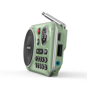 Akai APR-500 Φορητό ραδιόφωνο με Bluetooth, USB, TF, REC, έξοδο ακουστικών και οθόνη – 2.5W