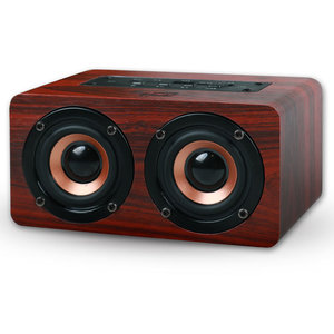 NOD CONCERTO 10W BLUETOOTH WOODEN SPEAKER, BROWN RED COLOR